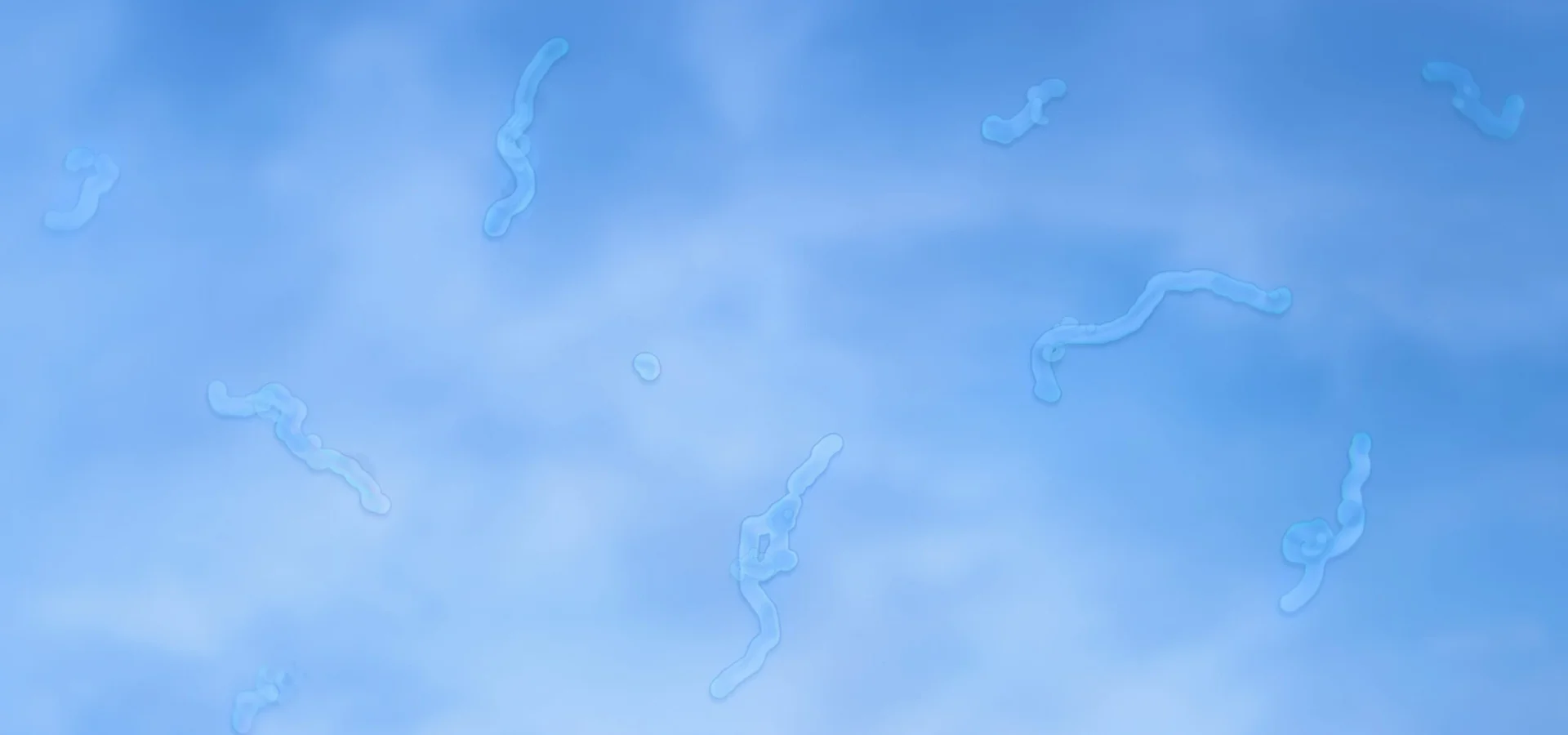 Simulation of floaters drifting across a person's field of vision