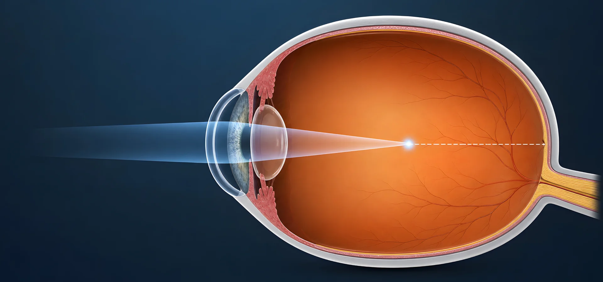 Retinal imaging scan illustrating eye health monitoring for myopia at Eyecare Concepts Melbourne